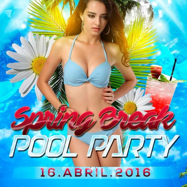 Spring break pool party  